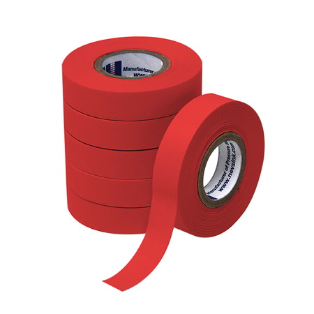 NEVS 1/2" wide x 500" Red Labeling Tape T-05-Red